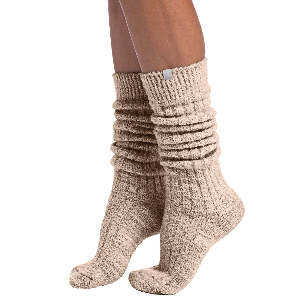 Marshmallow Slouch Socks Heather Coco