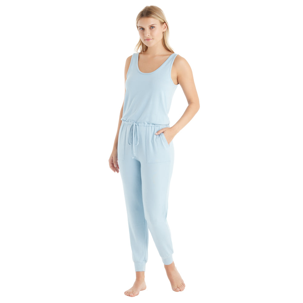 Elevated Scoop Neck Long Sleeve Active Jumpsuit