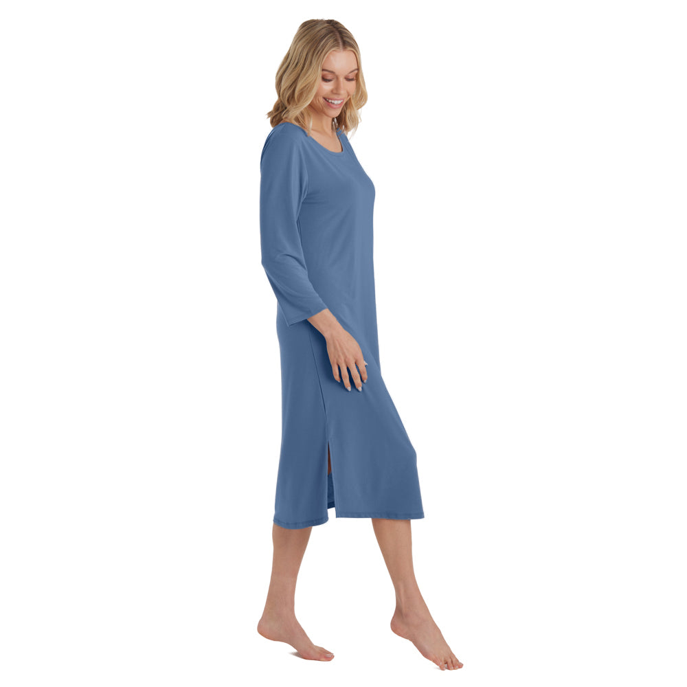 Charlie - 42" 3/4 Sleeve Boatneck Nightgown Spring Lake