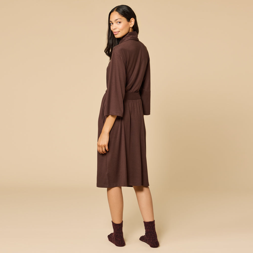 Dream Shawl Collar Robe Espresso