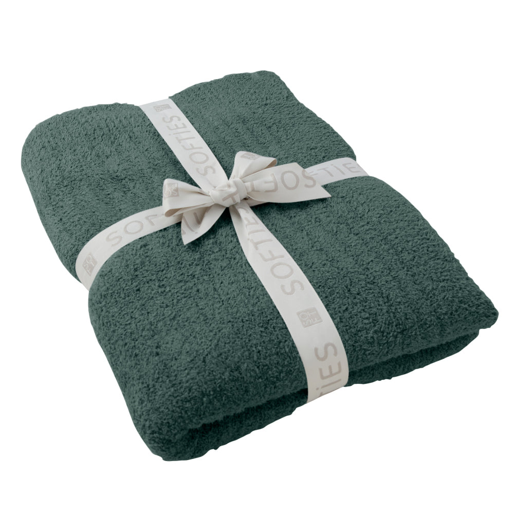 50" x 70" Solid Rib Marshmallow Blanket Dusty Green