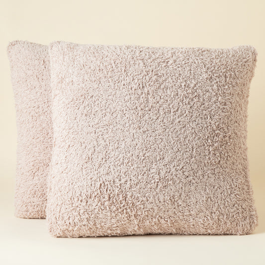 Ultra-Lite Marshmallow Throw Pillow Case - 2 Pack in Coco