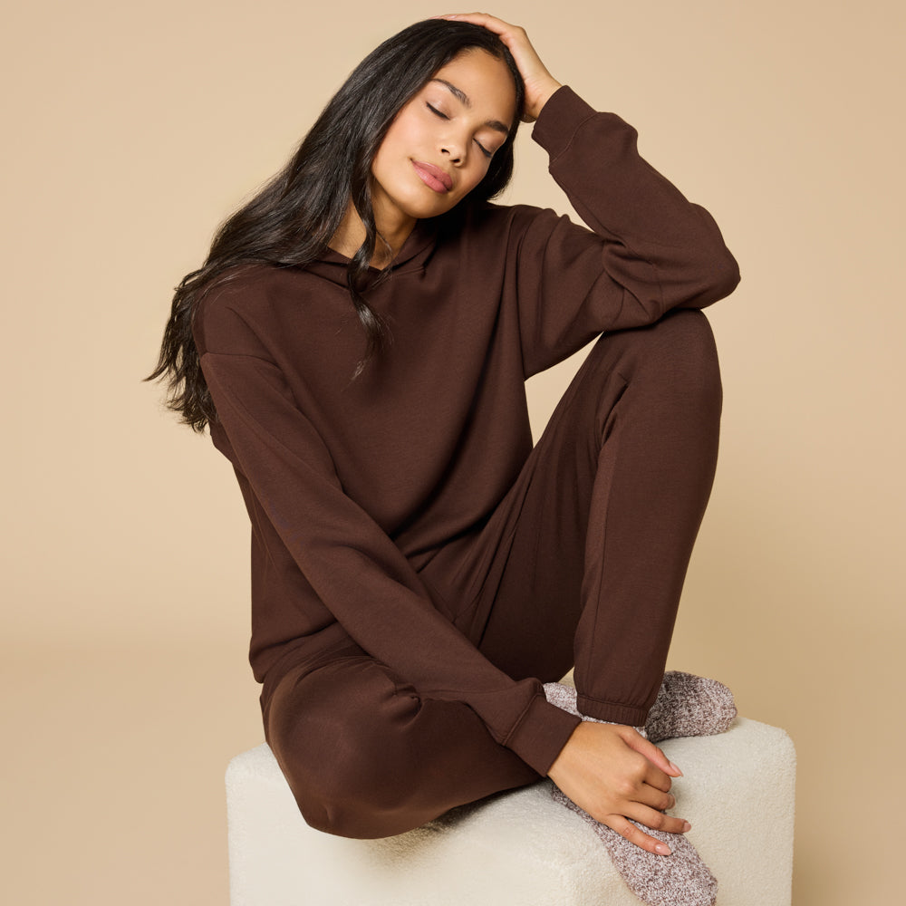 DreamTech Oversize Hoodie Lounge Set Espresso