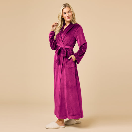 Serenity Wrap Robe in Magenta