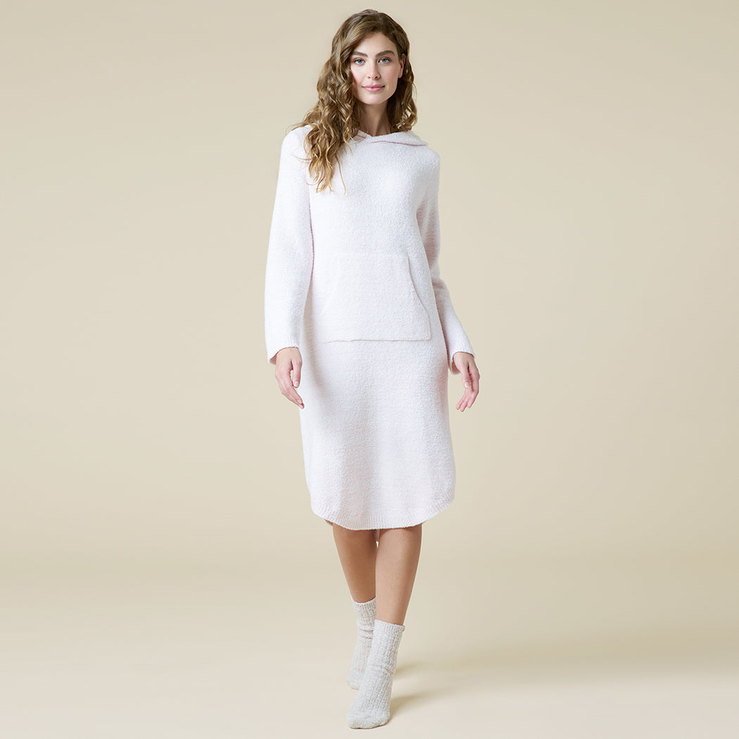 42" Marshmallow Hooded Lounger Heather Blush Pink