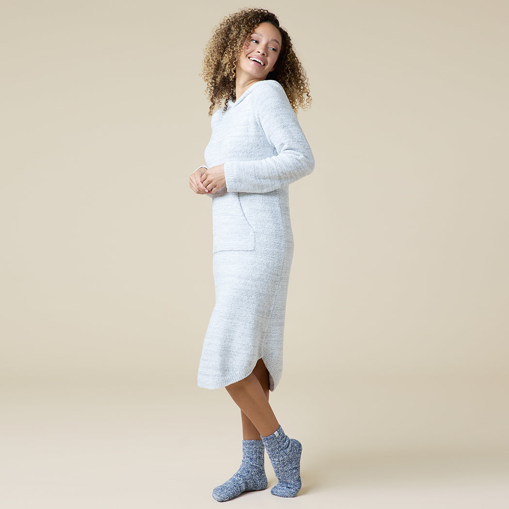 42" Marshmallow Hooded Lounger Heather Grey