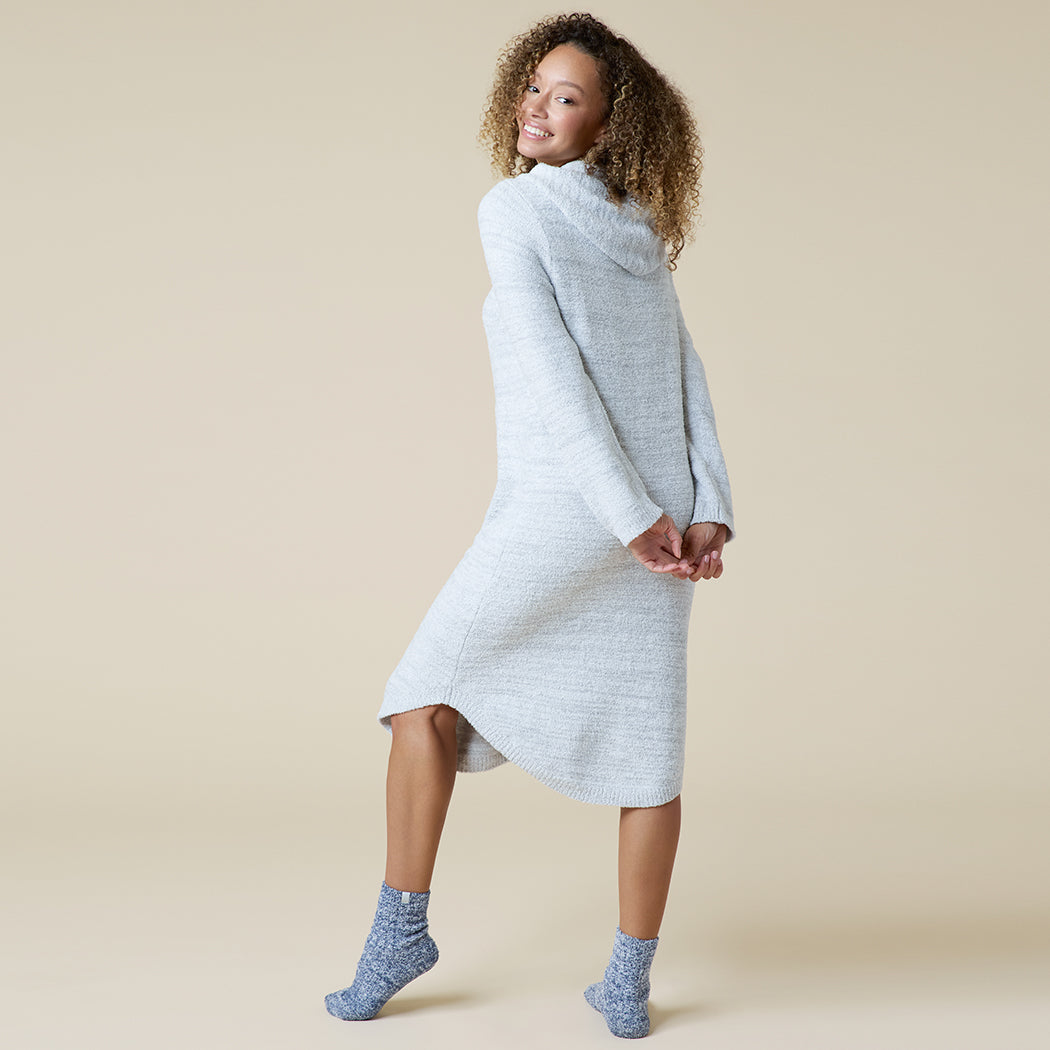 42" Marshmallow Hooded Lounger Heather Grey