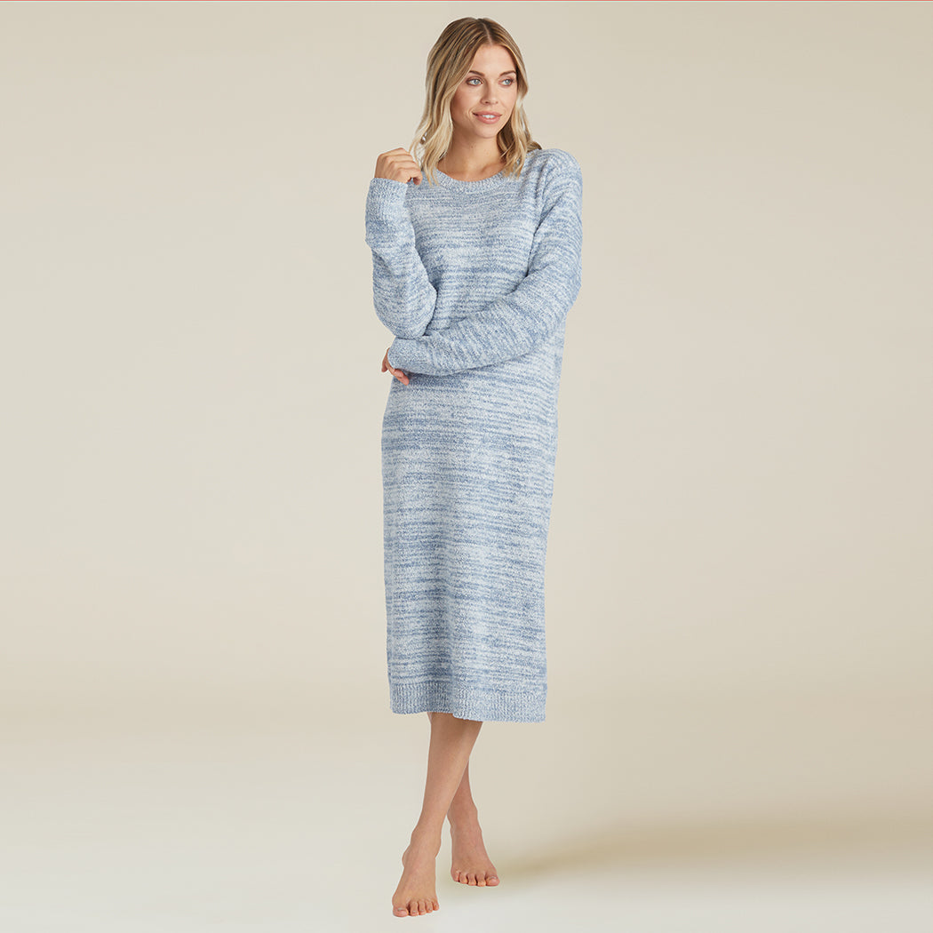 Marshmallow Crew Neck Lounger with Pockets Heather Spring Lake