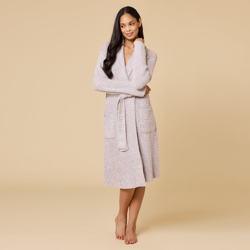 Marshmallow Wrap Robe Heather Driftwood