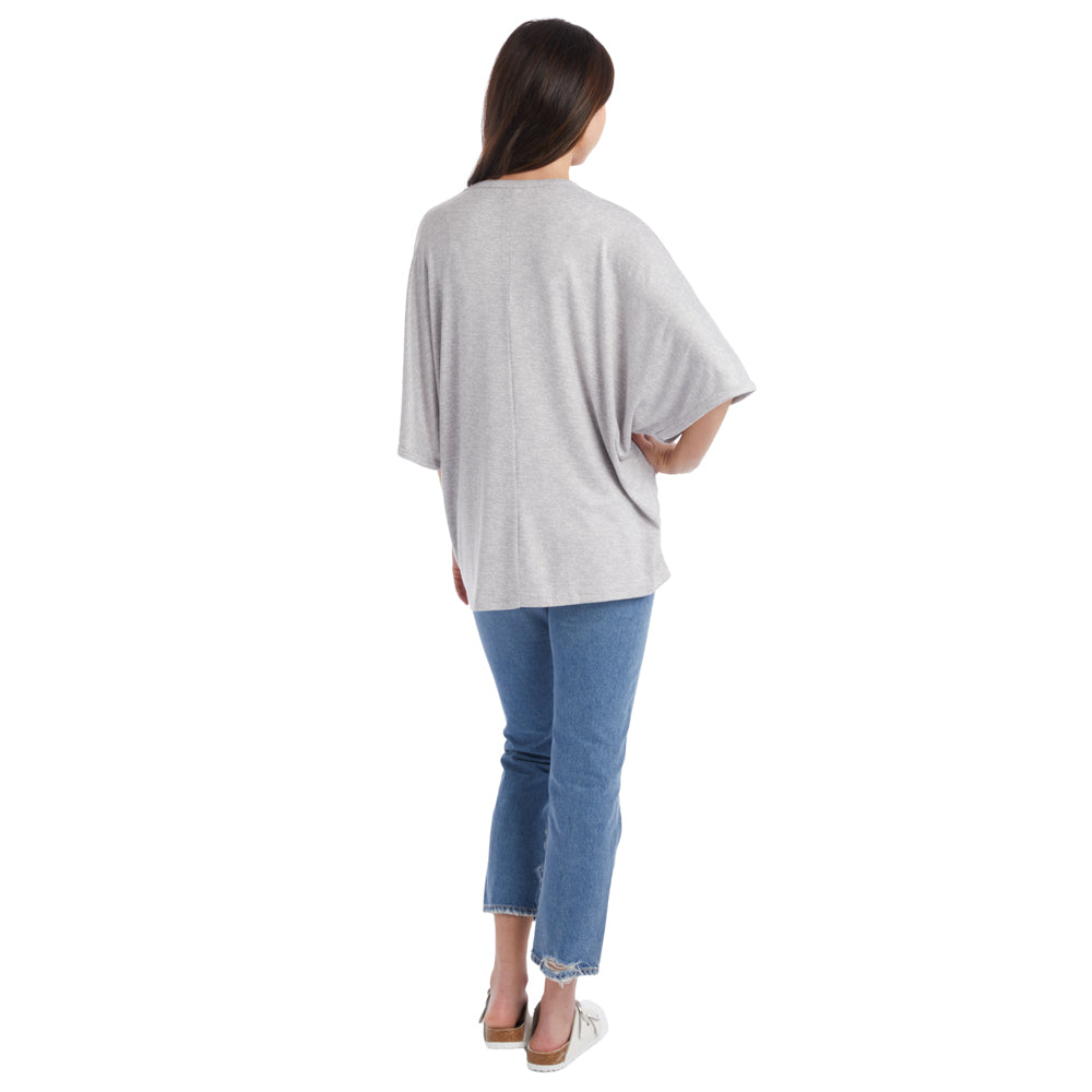 28" Dream Kimono Cardigan Heather Grey