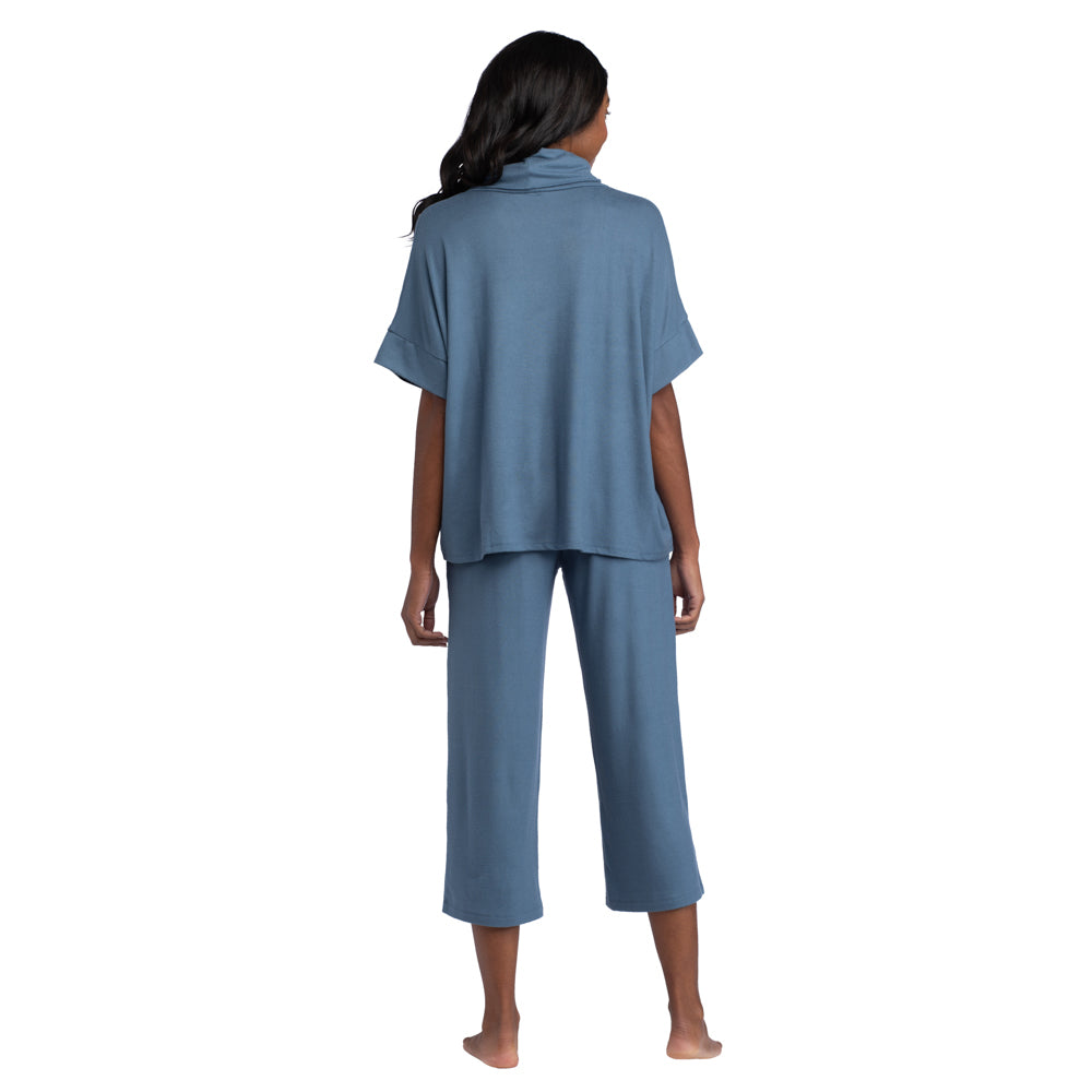 Dream Jersey Cowl Neck Lounge Set Spring Lake