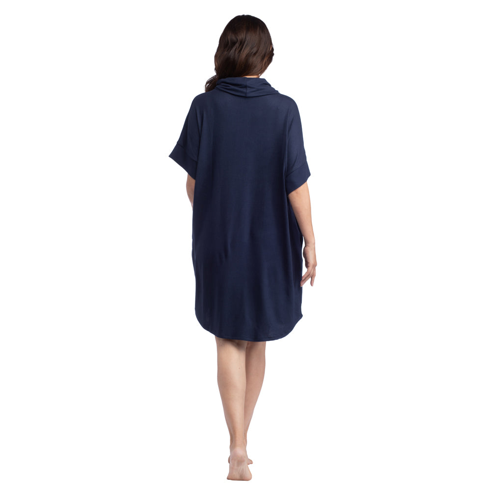 Dream Jersey Cowl Neck Lounger Navy