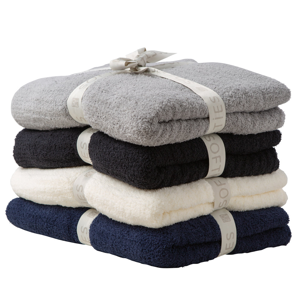 50" x 70" Solid Rib Marshmallow Blanket Grey