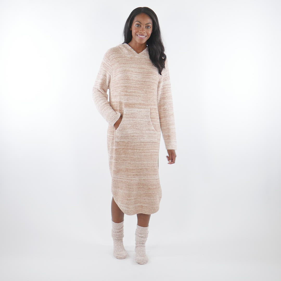 42" Marshmallow Hooded Lounger Heather Birch