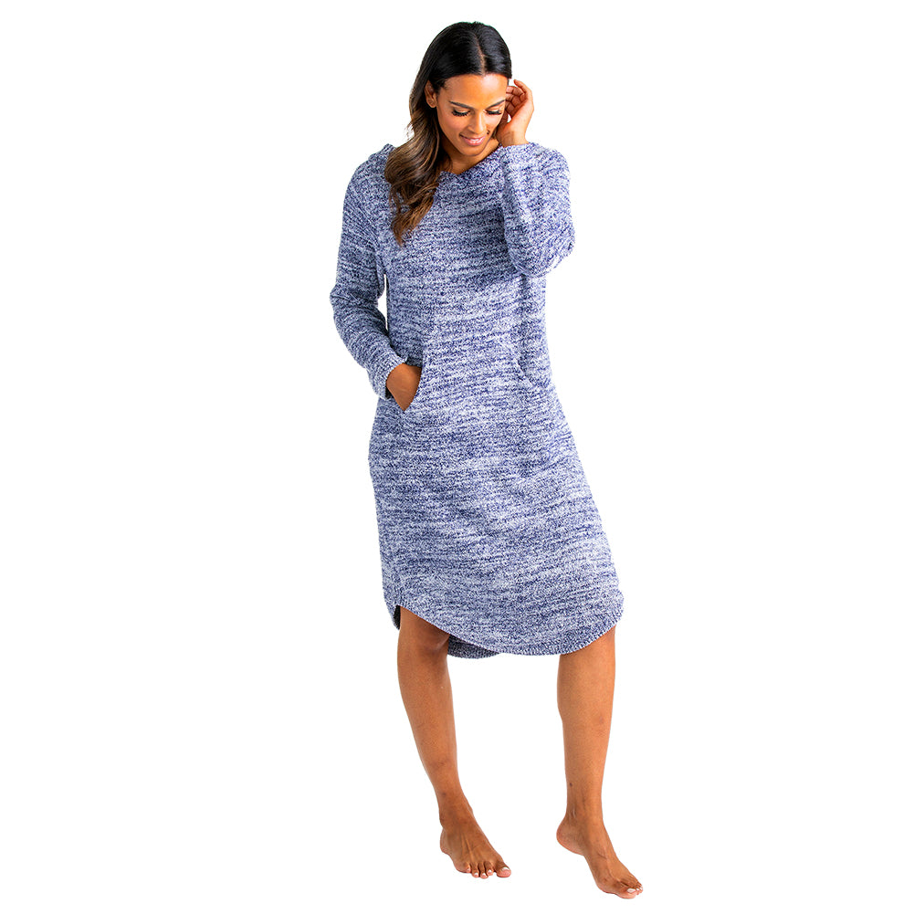 42" Marshmallow Hooded Lounger Navy