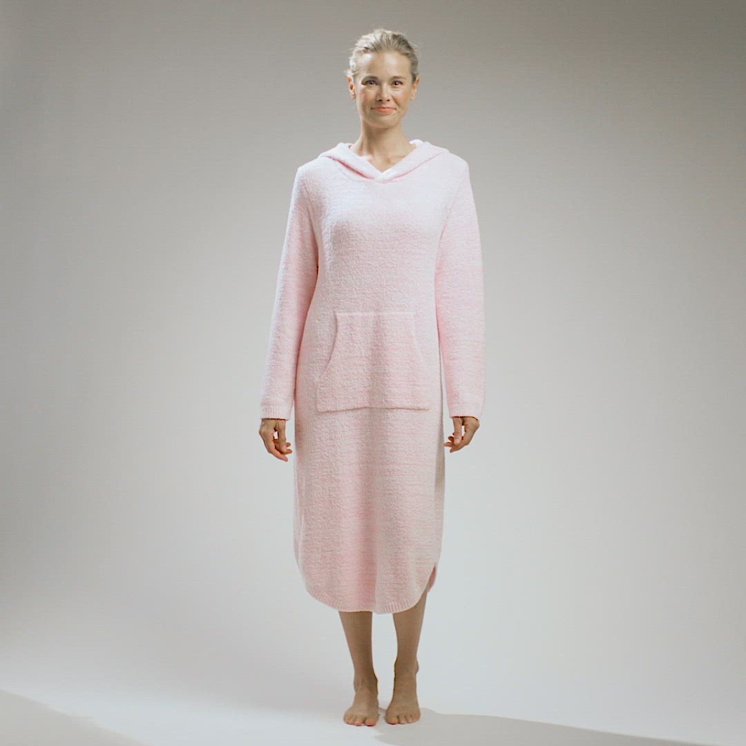 42" Marshmallow Hooded Lounger Light Pink