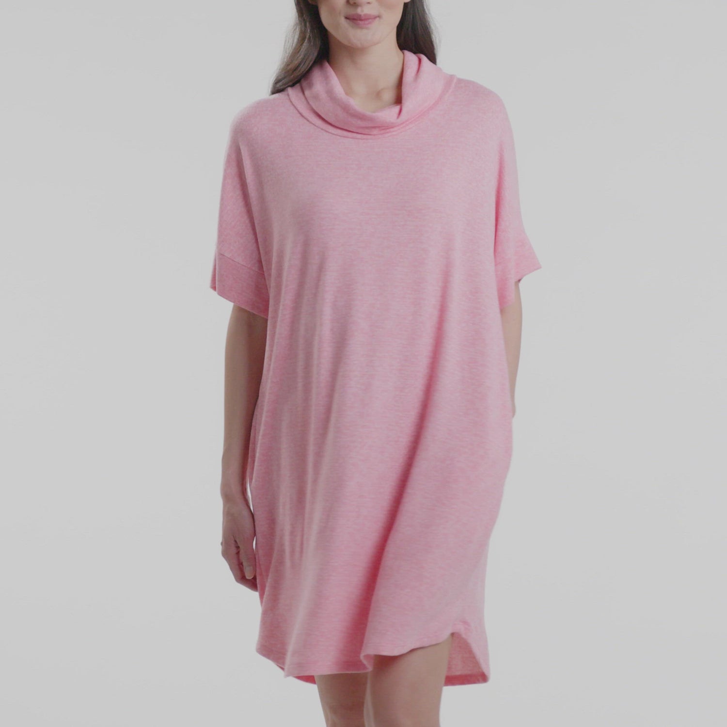 Dream Jersey Cowl Neck Lounger Strawberry
