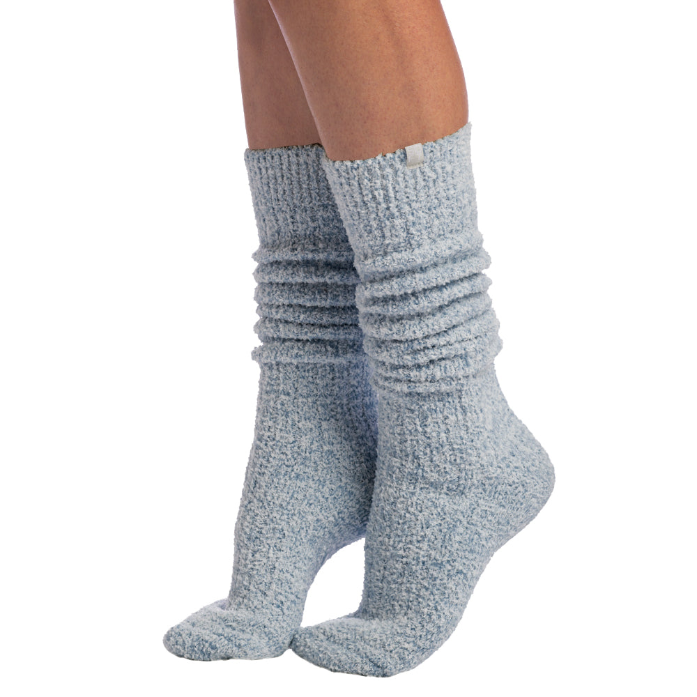 Marshmallow Slouch Socks Heather Spring Lake