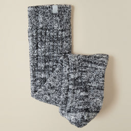 Marshmallow Slouch Socks Slouchy Marshmallow Socks in Heather Black