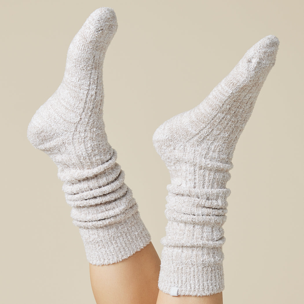 Marshmallow Slouch Socks Slouchy Marshmallow Socks in Heather Coco