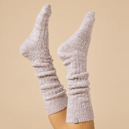 Marshmallow Slouch Socks Slouchy Marshmallow Socks in Heather Driftwood