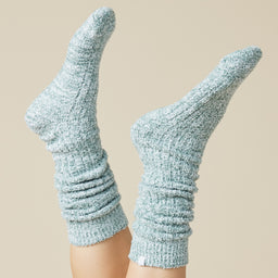 Marshmallow Slouch Socks Slouchy Marshmallow Socks in Heather Dusty Green