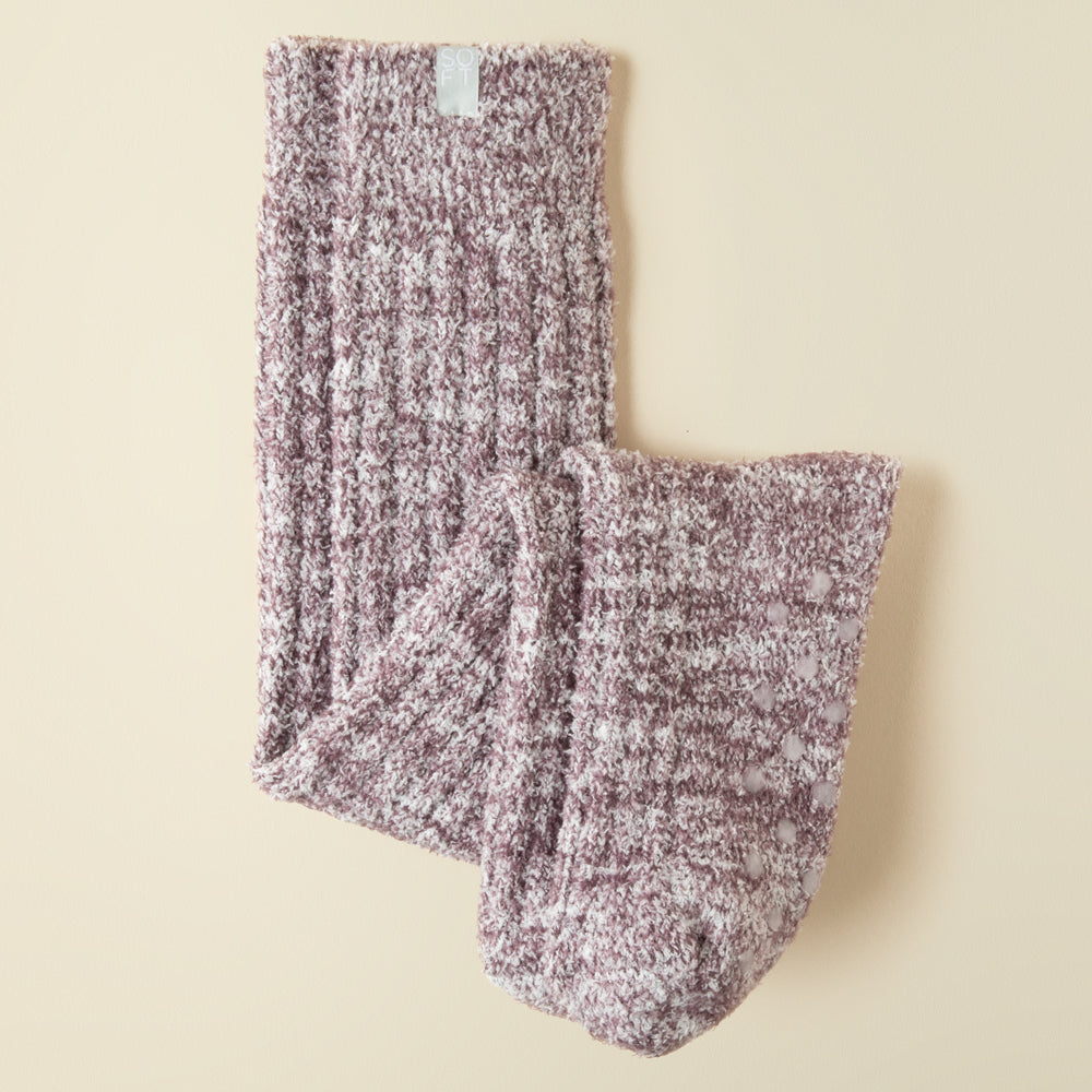 Marshmallow Slouch Socks Slouchy Marshmallow Socks in Heather Driftwood