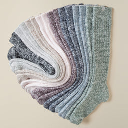 Marshmallow Slouch Socks Slouchy Marshmallow Socks in Heather Black