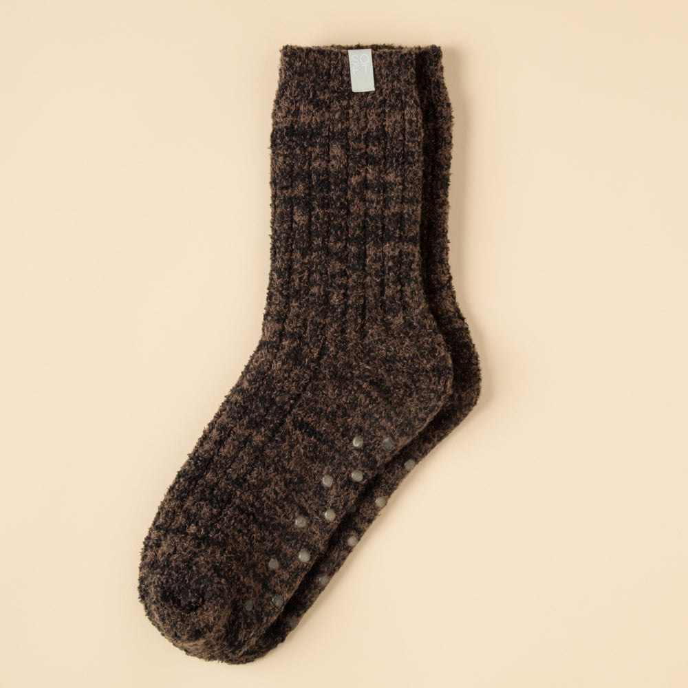 Marshmallow Crew Socks Marshmallow Crew Socks in Dark Heather Espresso