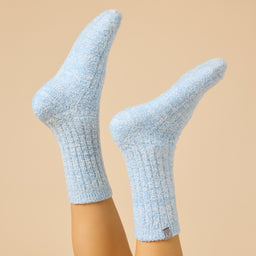 Marshmallow Crew Socks Marshmallow Crew Socks in Heather Sky Blue