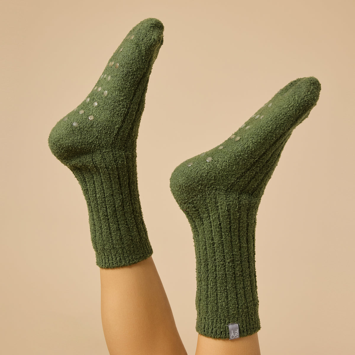 Marshmallow Crew Socks Marshmallow Crew Socks in Olive