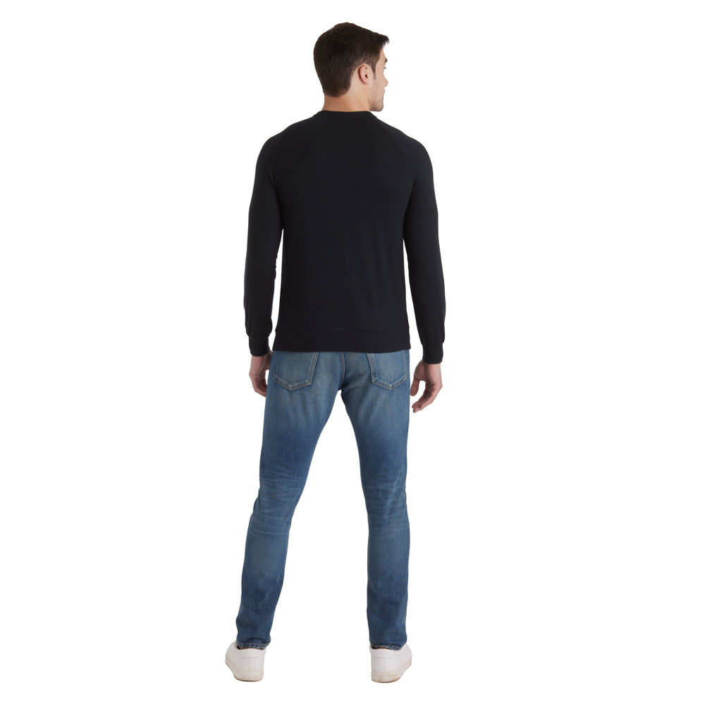 Take 10 Men's Ultra-Dream Crew Neck Sweater Black