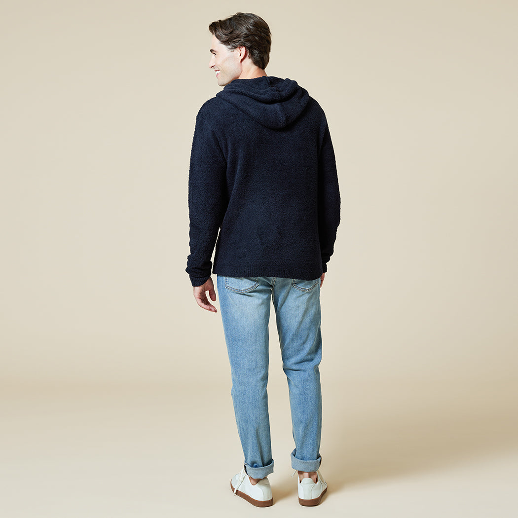 Take Ten Men's Solid Marshmallow Hoodie Take Ten Men's Solid Marshmallow Hoodie in Black