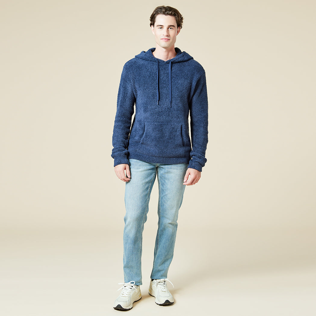 Take Ten Men's Solid Marshmallow Hoodie Take Ten Men's Solid Marshmallow Hoodie in Midnight