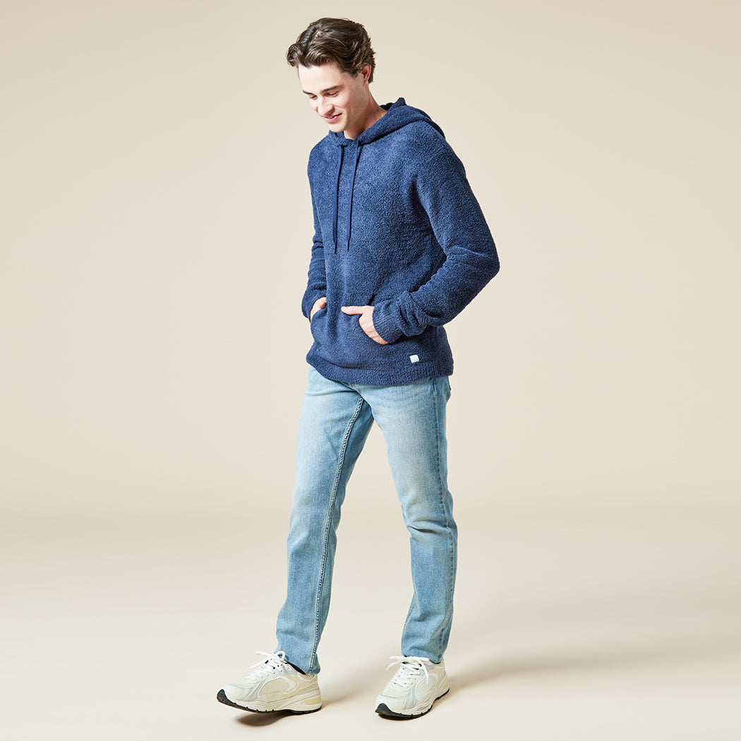 Take Ten Men's Solid Marshmallow Hoodie Take Ten Men's Solid Marshmallow Hoodie in Midnight