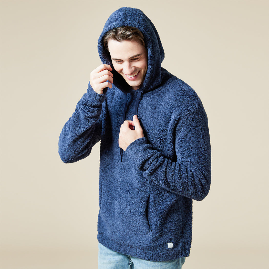 Take Ten Men's Solid Marshmallow Hoodie Take Ten Men's Solid Marshmallow Hoodie in Midnight