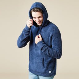 Take Ten Men's Solid Marshmallow Hoodie Take Ten Men's Solid Marshmallow Hoodie in Midnight