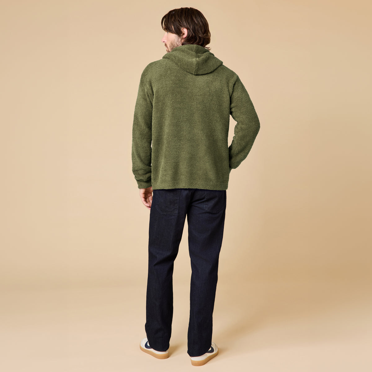 Take Ten Men's Solid Marshmallow Hoodie Take Ten Men's Solid Marshmallow Hoodie in Olive