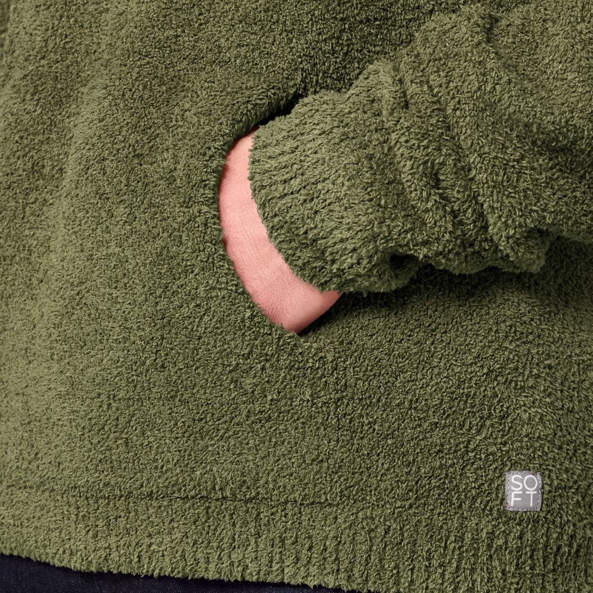 Take Ten Men's Solid Marshmallow Hoodie Take Ten Men's Solid Marshmallow Hoodie in Olive