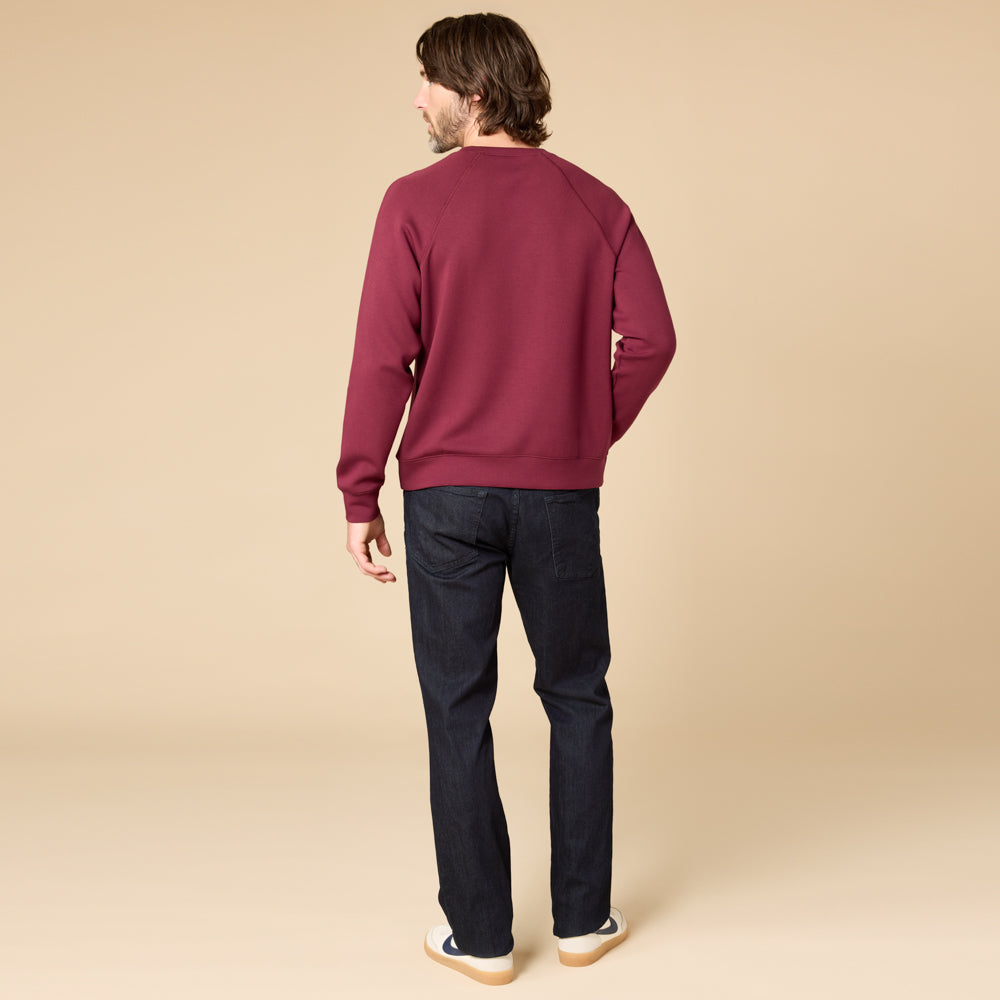 Take 10 Men's DreamTech Raglan Crew Neck Cherry Cola