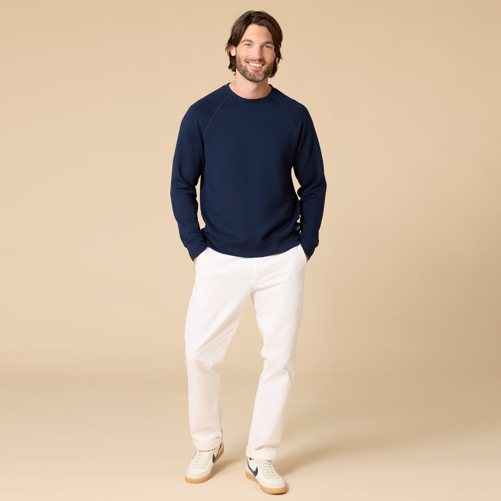 Take 10 Men's DreamTech Raglan Crew Neck Midnight