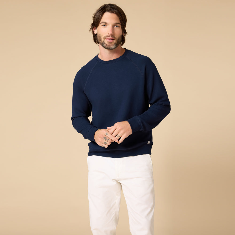 Take 10 Men's DreamTech Raglan Crew Neck Midnight