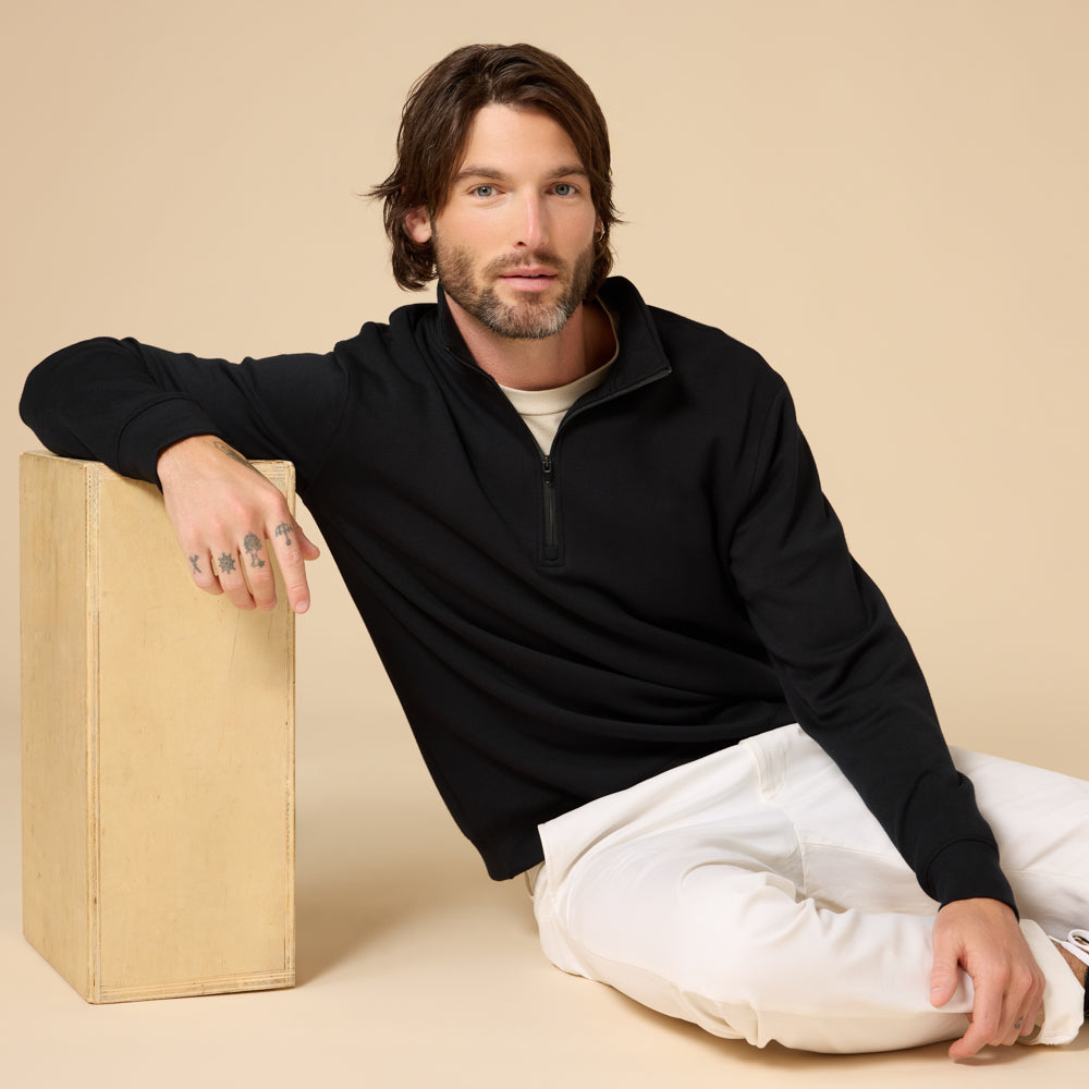 Take 10 Men's DreamTech 1/4 Zip Take 10 Men's DreamTech 1/4 Zip in Black