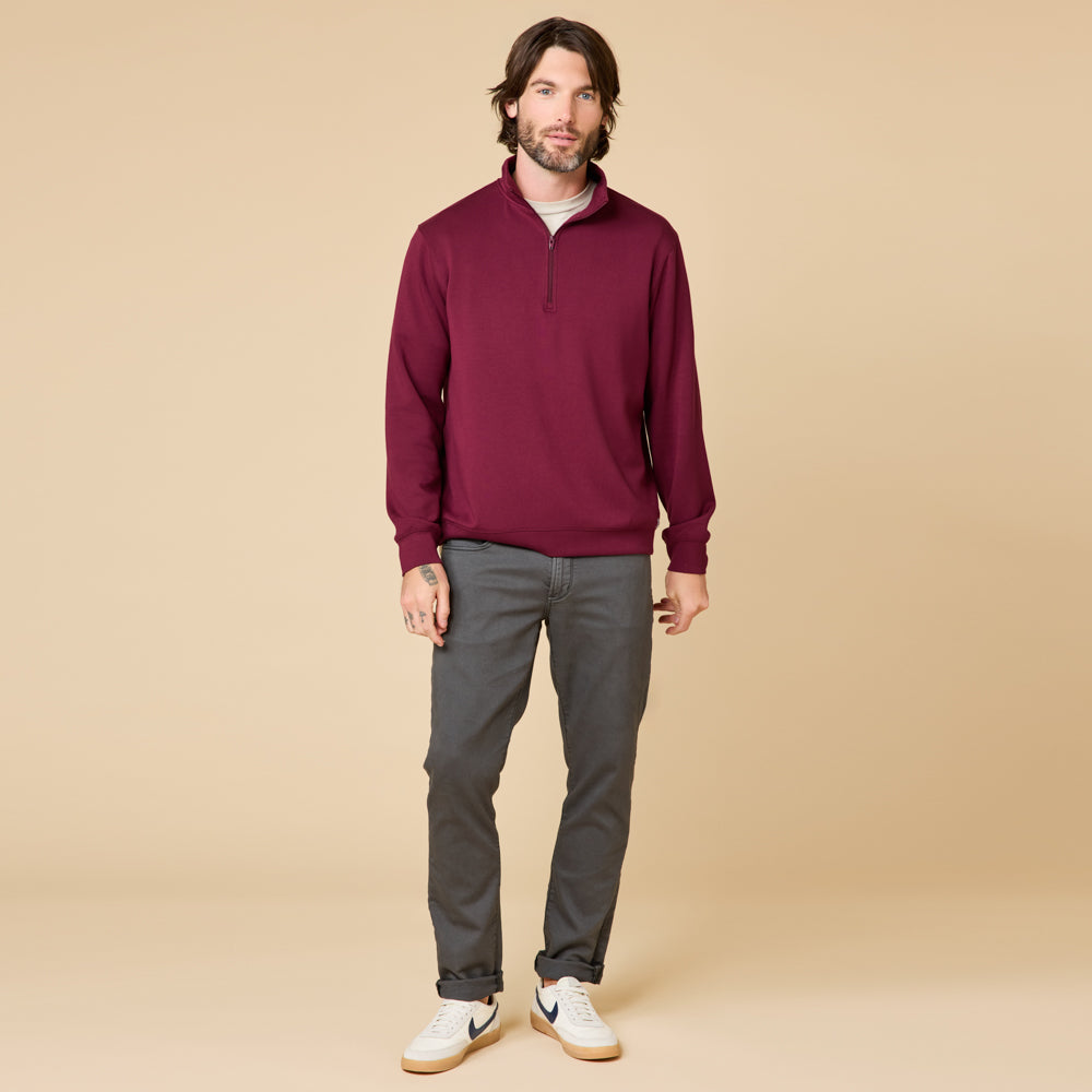 Take 10 Men's DreamTech 1/4 Zip Cherry Cola