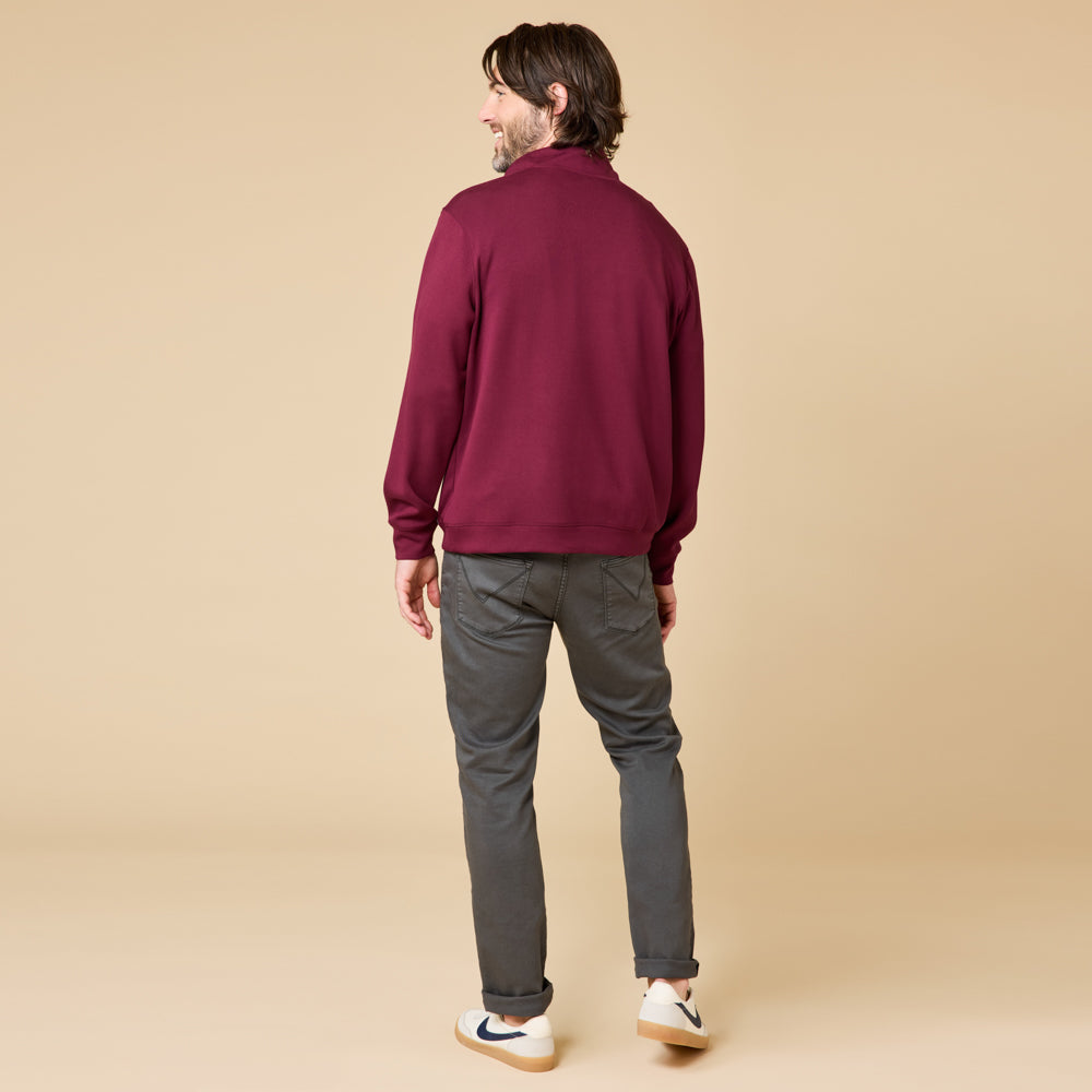 Take 10 Men's DreamTech 1/4 Zip Cherry Cola