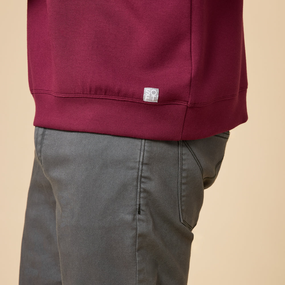 Take 10 Men's DreamTech 1/4 Zip Cherry Cola