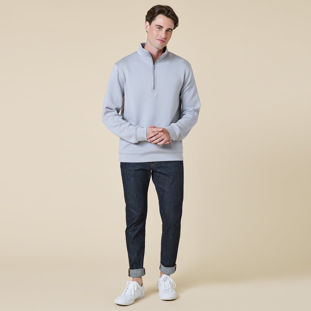 Take 10 Men's DreamTech 1/4 Zip Take 10 Men's DreamTech 1/4 Zip in Grey