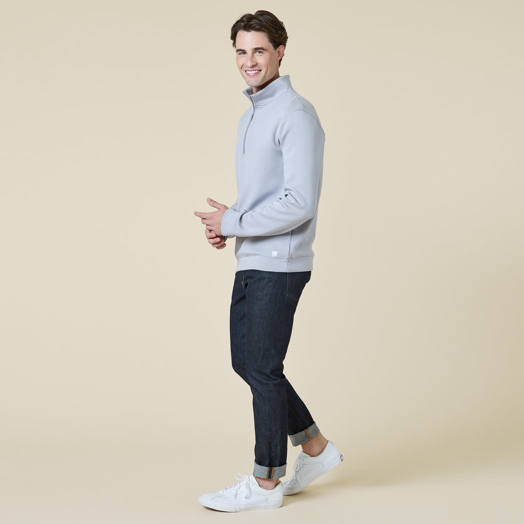 Take 10 Men's DreamTech 1/4 Zip Take 10 Men's DreamTech 1/4 Zip in Grey