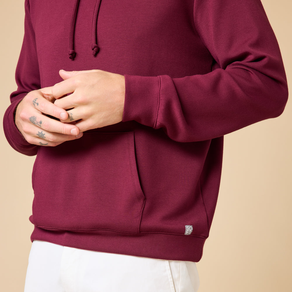 Take 10 Men's DreamTech Hoodie Take 10 Men's DreamTech Hoodie in Cherry Cola