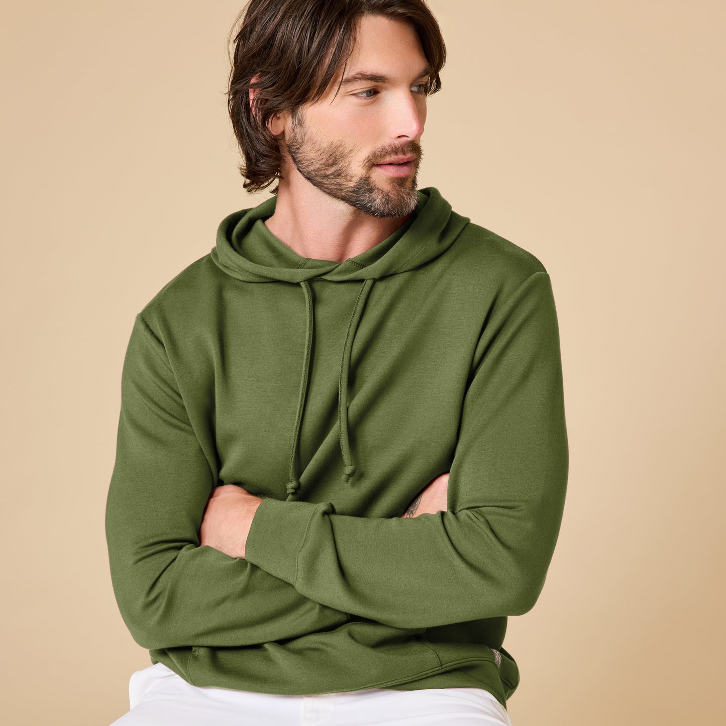 Take 10 Men's DreamTech Hoodie in Olive